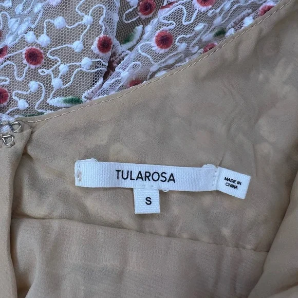 Tularosa | NWT Tess Mini Dress Embroidered Floral Size Small - Picture 14 of 15